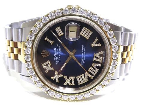 rolex date 36 blue dial|Rolex 36mm Datejust diamond bezel.